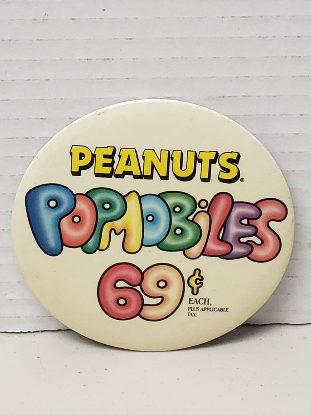 Vintage McDonald's Pin (Peanuts Popmobiles)